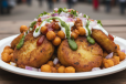 Aloo Tikki with Choley