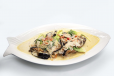Ginataang Tilapia with patchoy /fried egg plant
