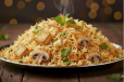 Mushroom Paneer Biryani Rice