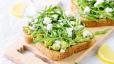 Rocket Goat Cheese Avocado Toast