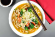 Vegetables Noodles Soup