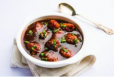Vegetable Balls with Hot Garlic Sauce