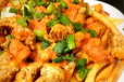 French Fries with Dynamite Chicken