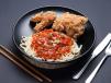 Spaghetti With Fried Chicken