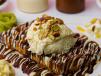 Waffle With Qashta And Nuts