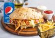 Chicken Doner with round Bread Combo