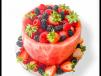 Watermelon Cake With Mix Berries