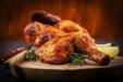 Grilled Chicken On Charcoal