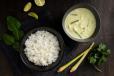 Green Thai Curry Chicken Rice Bowl (spicy)