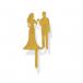 Couple Solid Gold 1 pc Topper