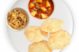 Aloo Sabji With Puri (3pcs) And Halwa