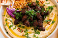 Hummus With Meat Plate