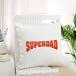 Father's Day Super Dad Power Emblem Cushion