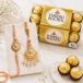 Peach Elegance Rakhi Hamper