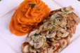 Grilled Chicken with Mushroom sauce & sweet potato mash (350gm)