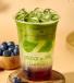 Blueberry Elderflower Matcha Lemonade