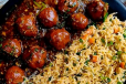 Veg Manchurian Biryani