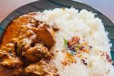Ghee Rice With Chicken Curry