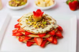 Pancake with Strawberry Nuts and White Chocola
