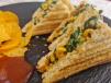 Spinach and Corn Cream Cheese Grill Sandwich