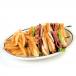 Southwestern Club Sandwich ( with fries)