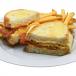 Turkey Ham and Egg Melt Sandwich ( With fries )