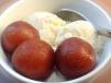Gulab Jamun with Ice Cream