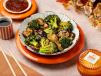 Stir Fried Broccoli Mushroom With Peanuts (V)