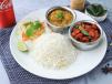 Mutton Talawa with Rice and Khatti Dal and Soft Drink