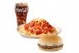 Jolly Spaghetti with Yumburger and Drink