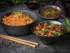 Chilli Basil Noodles With Veg Manchurian