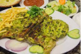 Green Chili Chicken Charcoal with Khubus and Hummus