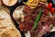 Half Kanthari Chicken Charcoal with Khubus and Hummus