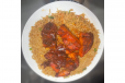 Fried Rice with Glazed Chicken + Choice of Soft Drink