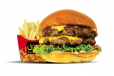 Classic Double Patty Cheese Chicken Burger