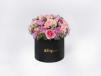 Elegant Flower Arrangement in Black Box