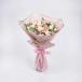 White and Pink Baby Roses Bunch