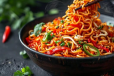 Schezwan Chicken Noodles