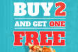 Buy 2 get 1 Free