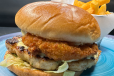 CHICKEN CHEESE BLAST BURGER*
