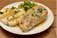 Sizzling Boneless Chicken With Gravy Meal