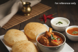 POORI + CHICKEN CURRY