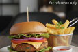 FRESH VEG BURGER WITH FRENCH FRIS
