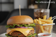 FRESH VEG BURGER WITH FRENCH FRIES + SOFT DRINK + CHEESE SLICE