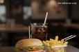 FRESH CHICKEN BURGER WITH FRENCH FRIES + SOFT DRINK