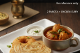 2 PAROTA+CHICKEN CURRY