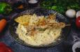 Penne Pasta Alfredo Chicken