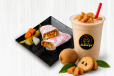 Chicken Shawarma With Chikku Milkshake