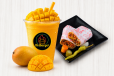 Chicken Spicy Shawarma With Mango Milkshake