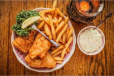 Fry Fish with French Fries